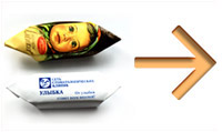 конфеты весовые с логотипом